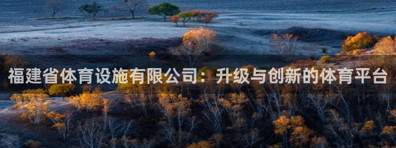 凯捷体育娱乐平台：福建省体育设施有限公司：升级与创新