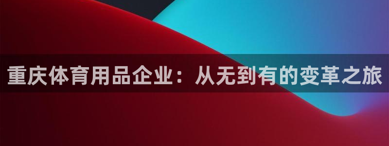 凯捷平台体育：重庆体育用品企业：从无到有的变革之旅