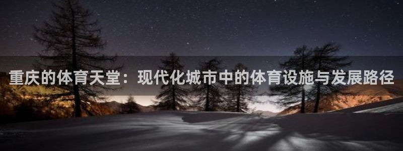 凯捷体育娱乐代理怎么样：重庆的体育天堂：现代化城市中的体育设