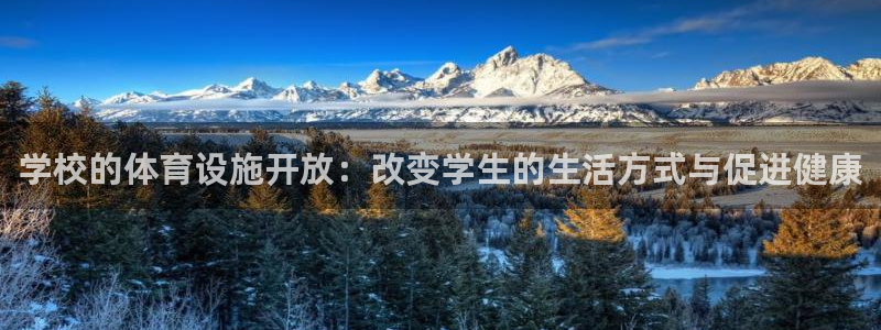 凯捷体育娱乐网站：学校的体育设施开放：改变学生的生活